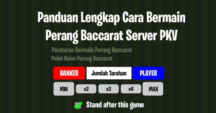 panguang bermain perang baccarat